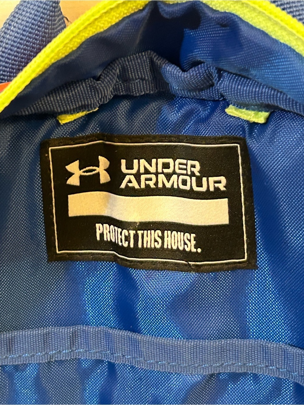 Under Armour Hustle Sport Backpack “ Tech Blue" pattern Colorway” - Picture 8 of 15